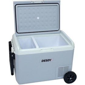 Resim 50 Litre Tekerlekli Oto Buzdolabı Çift Bölmeli, Çift Kontrollü 