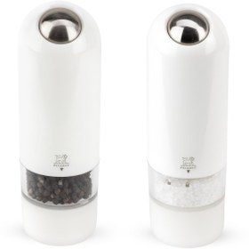 Resim Peugeot Alaska Pilli Karabiber ve Tuz Değirmen Seti 16 Cm Beyaz 
