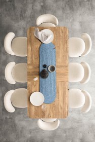 Resim Cesta El Yapımı Turkuaz Runner 37x136 4001 - Turkuaz / 37 x 136 