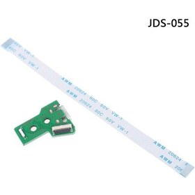 Resim Farklica Jds 055 050 Soket ve 12 Pin Kablo Ps4 Uyumlu Kol Tamir Jdm JDS-050 JDS-055 12PIN Flex 