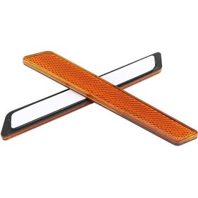 Resim Magideal Suntek Motosiklet Heybe Mandalı Koruma Reflektörleri Sarı 2 Adet 