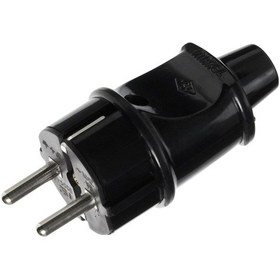 Resim Aksesuar Topraklı Erkek Fiş Kordonsuz Siyah 