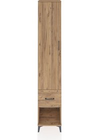 Resim Hyperion Dolap 3 Raflı Tek Çekmeceli Tek Askılı 44x44x243 Çam-çam Atlas Çam 