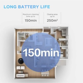 Resim M7 Robot Süpürge 4000 Pa, Moplu, 150 Dk, Alexa Uyumlu, Haritalama, Sanal Duvarlı 