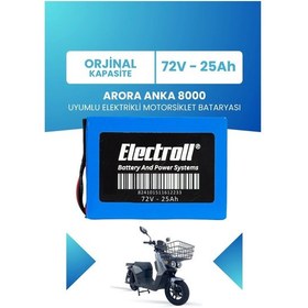 Resim Arora Anka 8000 Uyumlu Batarya Lifepo4 72v 25ah 