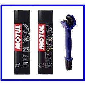Resim YBS Motul Zincir Bakım Seti C1 C4 Temizleme Fırçası 