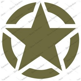 Resim Off Road Askeri Yıldız Offroad Army 4X4 Sticker 00855 