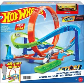 Resim HTK16 Hot Wheels Bumerang Çemberli Yarış Pisti 