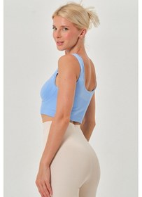 Resim Mistirik Rosella Model Sıkılaştırıcı Kalın Askılı Pedsiz Büstiyer Buz Mavi Renk06 Buz Mavi 
