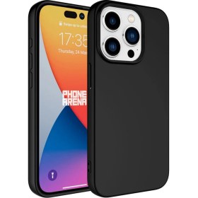 Resim Case 4U Apple iPhone 15 Pro Max Kılıf Içi Kadife Logosuz Lsr Lansman Silinebilir Arka Kapak Siyah 