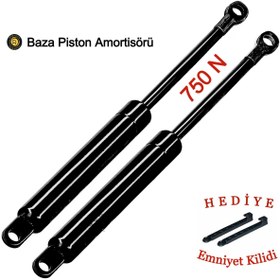 Resim Rabadon 2 Adet 750 N Baza Amortisörü Baza Pistonu ve Emniyet Mandalı 