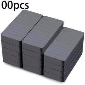 Resim 100 adet 20x10x5mm Kare Ferit Mıknatıslar - Araçlar ve Depolama için Dayanıklı Metal Mıknatıslar, Yönlendirici Gösterge ile Pürüzsüz Yüzey, Nesneleri Düzenlemek ve Sabitlemek İçin İdeal, Çok Yönlü Mıknatıslar | Şık Dikdörtgen Mıknatıslar | Güçlü Manyetik Tutuş 