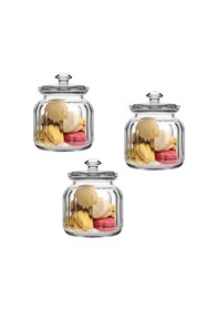 Resim Paşabahçe Viva Cam Kavanoz - Cam Saklama Kabı 3 Lü 900Cc Fma05051 019Oa Çok Renkli 