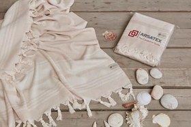 Resim Peştemal 95x190cm%100 Pamuk (Bej) 