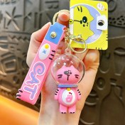 Resim Shin-wo Oluşturucu Baş Maske, Kedi Keychain, Fun Space Cat Pendant, Bag Accessories (Yurt Dışından) 