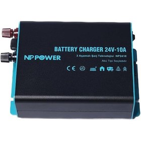 Resim Np2410 Np Power 24v 10a Akü Şarj Cihazı 