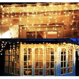 Resim Pretify Dekoratif Saçak Led Yüksek Işık Eklenebilir 4.5 Metre Işık Ip Perde Sarkıt Yılbaşı Süs Işık 