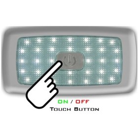 Resim Sanel 34 Ledli Beyaz Tavan Lambası - Dokunmatik 