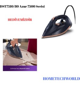 Resim Philips XC6552/01 Kablosuz Dikey Süpürge 6000 Serisi +Azur 7500 Serisi 3200 W Buharlı Ütü Hediye 