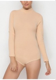 Resim Nbb Bayan Uzun Kollu Boğazlı Çıtçıtlı Body 2960 