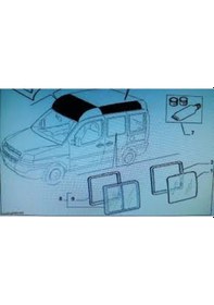 Resim Fiat Doblo Arka Sol Kapı Camı 1.2 46757561 Opar 