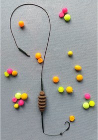 Resim Feeder Kurşunlu Leadcore'lu Sazan Takımı - Turuncu Esp Mısır 