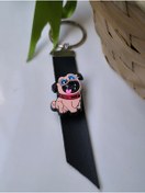 Resim Esey Dizayn Köpek Anahtarlık Deri - Motosiklet Anahtarlık 