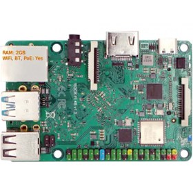 Resim Rock Pi 4B+ Geliştirme Kartı - 2GB DDR4 16GB EMMC 