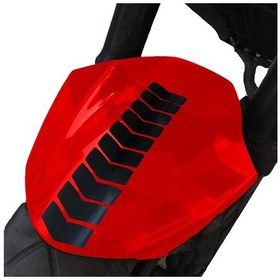 Resim Ok Tasarımlı Jet Siyah Çamurluk Kask Sticker Çınar Extreme 