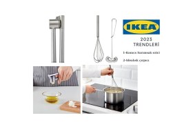 Resim Feyza Design Koncıs Sarımsak Ezici ve Idealısk Çırpıcı 2'li Set, Pratik Mutfak Araçları 