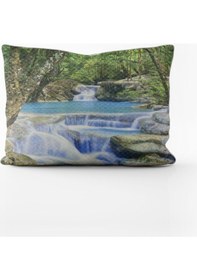 Resim Paradero Mavi Şelale Yastık Kılıfı 