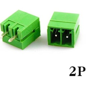 Resim Geçmeli Klemens 2 Pin 3.81mm Erkek 180 Derece 