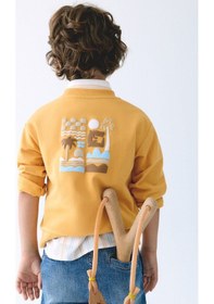 Resim Mayoral Erkek Çocuk İki İplik Sweatshirt Sarı 
