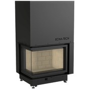 Resim Echa Tech Asansörlü Çelik Köşe Şömine Haznesi Sol Açık 80 