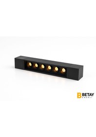Resim Zmr Mercekli Lineer Ray Spot 10w 900lm Siyah Kasa Lineer Led Ray Aydınlatma Gün Işığı 