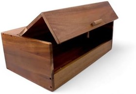 Resim Deconox Akasya Ekmek Kutusu Ekmek Dolabı 40 * 23 * 14cm, Ekmek Sepeti Sandığı, Ekmeklik, Çok Amaçlı Akasya Kutu 