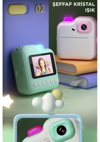 Resim Torima Trm-cmr15 Pembe Dijital Video Kayıt Fotoğraf Çocuk Kamerası Anlık Termal Resim Kağıt Baskılı Yazıcı 