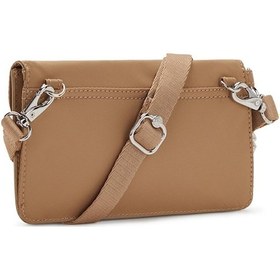 Resim KIPLING New Lelio Küçük Boy Omuz Çantası KAHVERENGİ SOFT ALMOND 