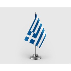 Resim Yunanistan Tekli Saten Masa Bayrağı Seti Diğer 