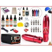 Resim Xl-5340B Hybrıd Tattoo Pen Dövme Makinası Seti - Mabuchı Motor 