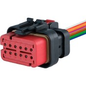 Resim TE Connectivity Erkek Konnektör 12 Pin Kablolu 
