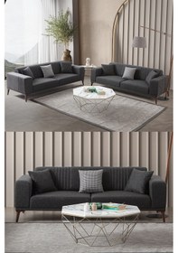 Resim Regnar 3+3 Koltuk Takımı Antrasit Antrasit 