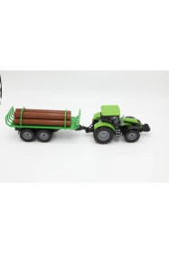 Resim Aya Toys 40319 Odunlu Traktör Pilli Yeşil 