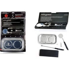 Resim Worldforce Manyetik Set 5'li (Tepsi + LED Çubuk + Ayna) - 11310 