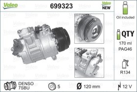 Resim KLIMA KOMPRESORU BMW M54 M52 M57 S54 E39 96 04 E38 95 01 E46 98 05 X3 E83 03 06 
