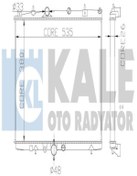 Resim KALE 364500 Radyator Su (PEUGEOT: 406 99- 2.0 16V DW10ATED 2.0HDİ 8V C5 133063 133064 (WE981515) 