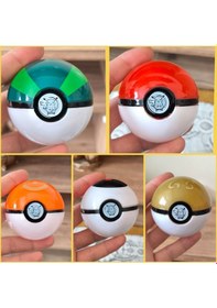Resim Pokemon Topu Ve Pokemon Figür 1 Adet . Poketopu Ve Pokemon Figür , Pokeball Poketop 