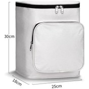 Resim Elektrikli Araç Ön Kask Yağmurluk Depolama Su Geçirmez Çanta, Renk: Filmli Beyaz Diğer 