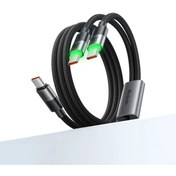 Resim mastersonic 2-in-1 KABLO 100 W TYPE-C TYPE-C+TYPE-C 1.5 M SİYAH KABLO 