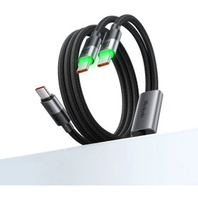 Resim mastersonic 2-in-1 KABLO 100 W TYPE-C TYPE-C+TYPE-C 1.5 M SİYAH KABLO 